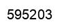 Number 595203 black image