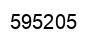 Number 595205 black image