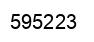 Número 595223 imagen negro