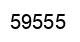 Number 59555 black image