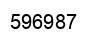 Número 596987 imagen negro