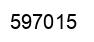 Number 597015 black image