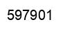 Number 597901 black image