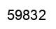 Number 59832 black image