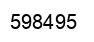Number 598495 black image