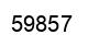 Number 59857 black image