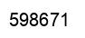 Number 598671 black image