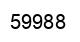 Number 59988 black image