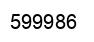 Number 599986 black image
