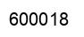 Number 600018 black image