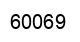 Número 60069 imagen negro