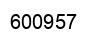Number 600957 black image