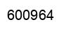 Number 600964 black image
