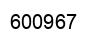 Number 600967 black image
