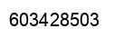 Number 603428503 black image