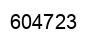 Number 604723 black image