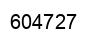 Number 604727 black image