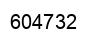 Number 604732 black image
