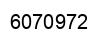Number 6070972 black image