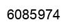 Number 6085974 black image