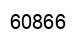 Number 60866 black image