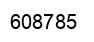 Number 608785 black image