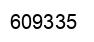 Number 609335 black image