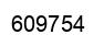 Number 609754 black image