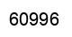 Number 60996 black image