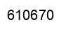 Number 610670 black image