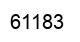 Número 61183 imagen negro