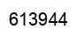 Number 613944 black image