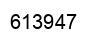 Number 613947 black image
