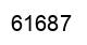 Number 61687 black image