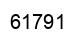 Number 61791 black image
