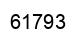 Number 61793 black image