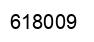 Number 618009 black image