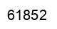 Number 61852 black image