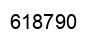 Number 618790 black image