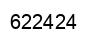Number 622424 black image