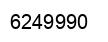 Number 6249990 black image