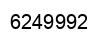 Number 6249992 black image