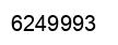 Number 6249993 black image