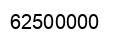 Number 62500000 black image