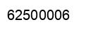 Number 62500006 black image