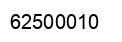 Number 62500010 black image