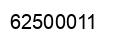 Number 62500011 black image