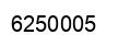 Number 6250005 black image