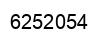Number 6252054 black image