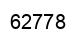 Number 62778 black image
